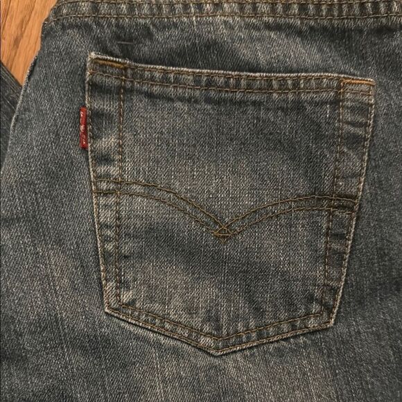 Levi's Blue Straight 505 Jeans Boy’s 16 Regular 28 W x 28 Length - Picture 5 of 10